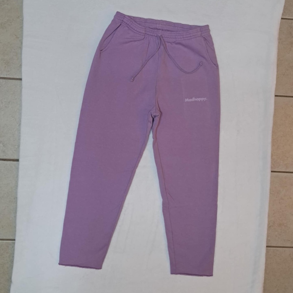 Madhappy Cropped Frayed Bottom Cotton Sweat Pants - Women's size LARGE